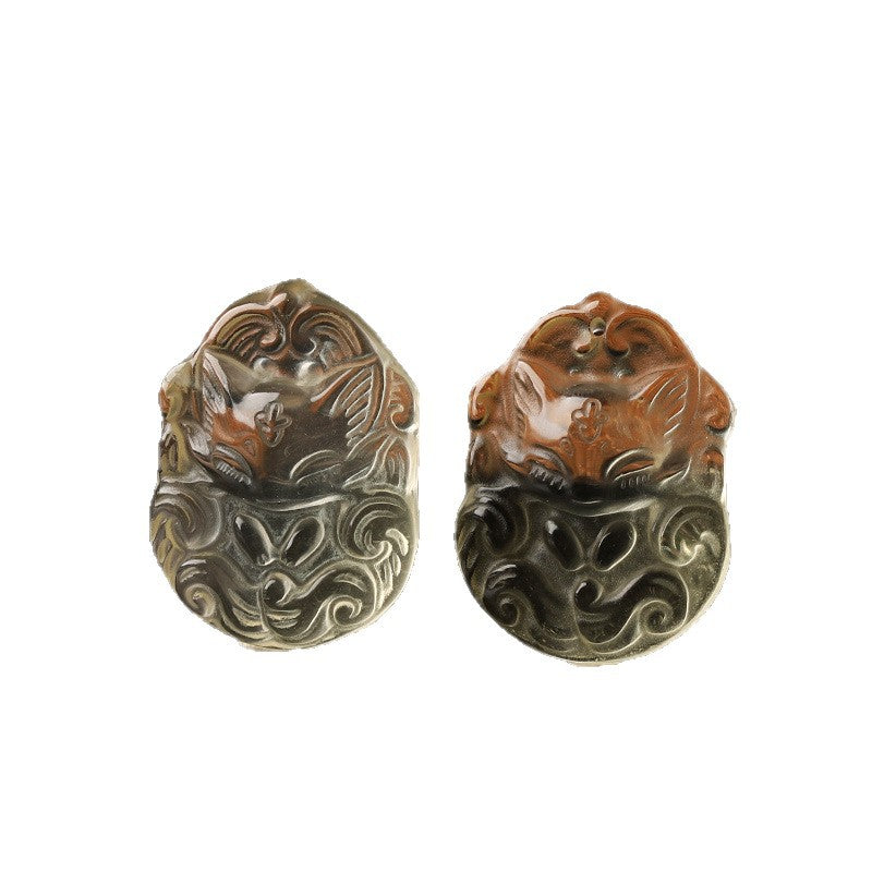 Citrine & Clear Quartz Crystal Accessory with Couple & Customizable