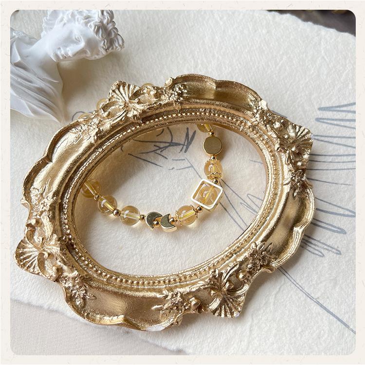 Citrine Crystal Bracelet with Customizable