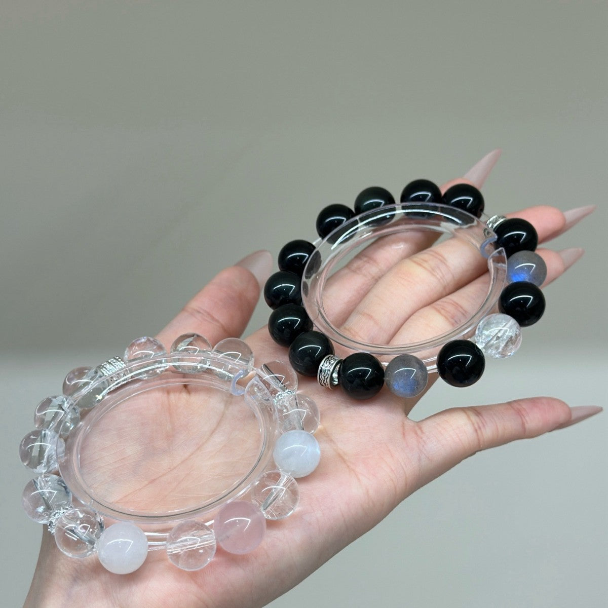 Natural Natural Crystal Bracelet with Couple