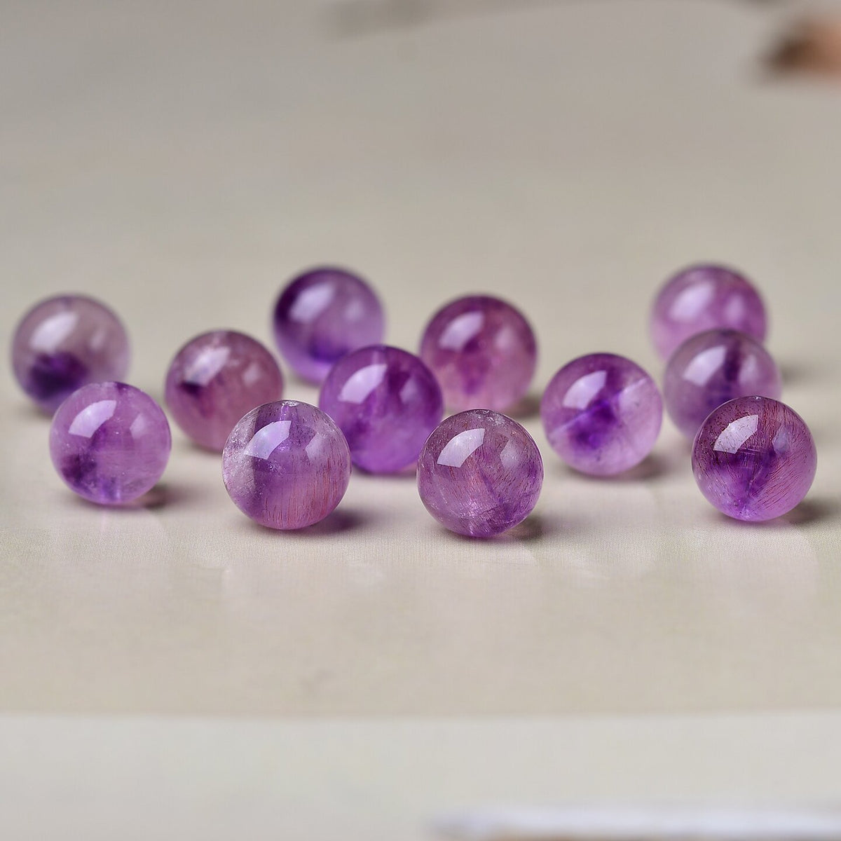 Natural Crystal Single Crystal Bead with Couple