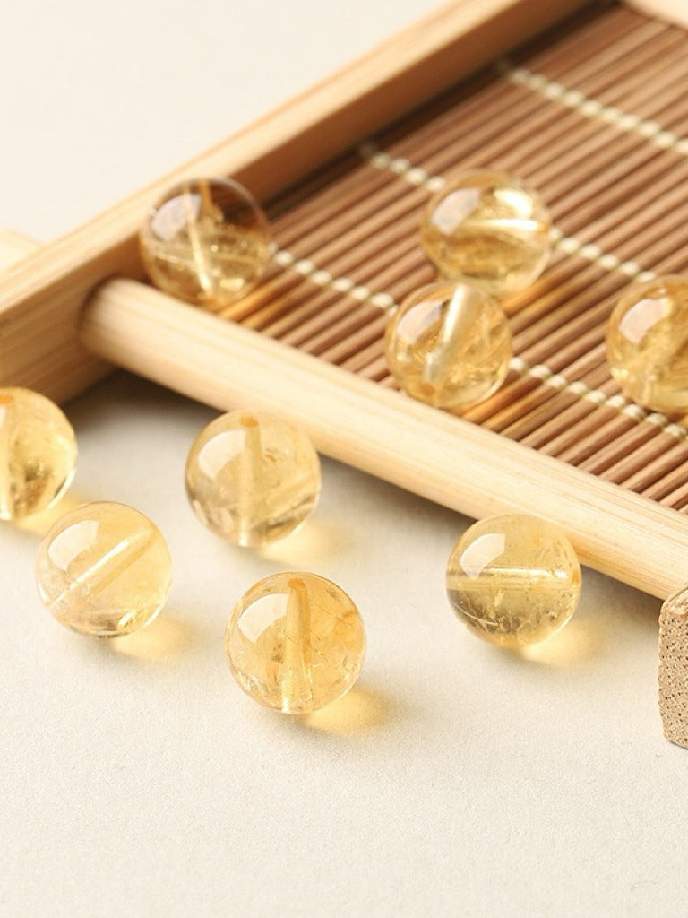 Citrine Single Crystal Bead with Customizable