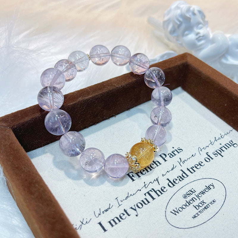 Amethyst Crystal Jewelry with Couple
