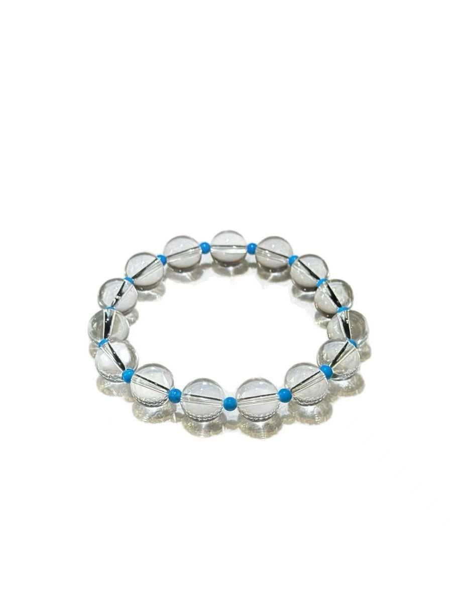 Larimar & Clear Quartz Bracelet