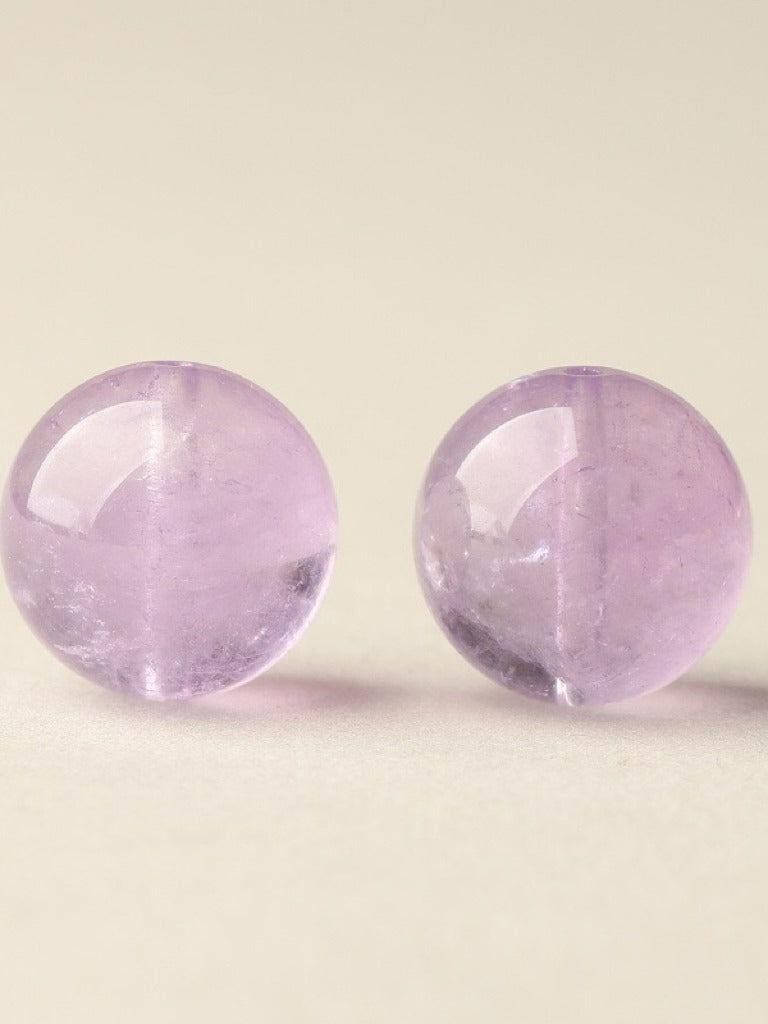 Amethyst Single Crystal Bead with Customizable