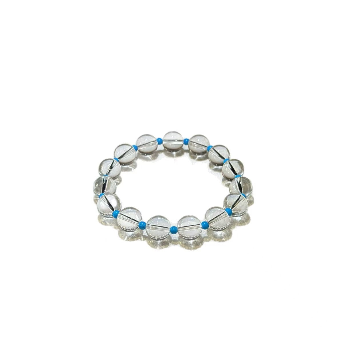 Larimar & Clear Quartz Bracelet