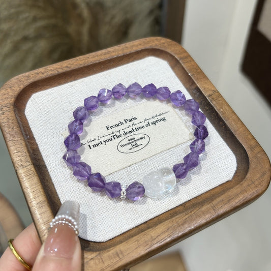 Natural Crystal Crystal Bracelet with Pixiu · EU005