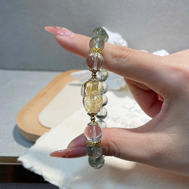 Natural Natural Crystal Bracelet with Couple