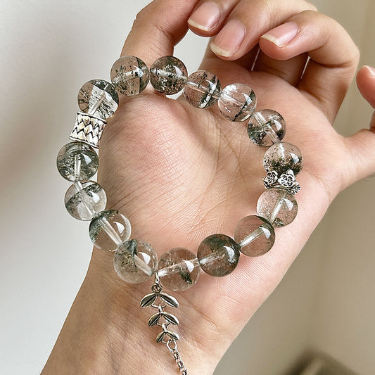 Green Phantom Quartz Crystal Bracelet with Couple · BX52170517