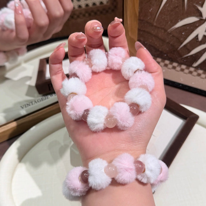 Strawberry Quartz Crystal Bracelet