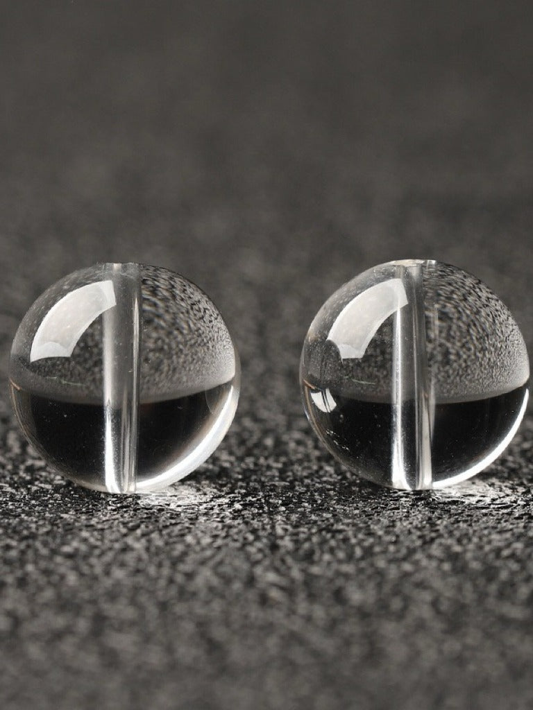 Clear Quartz Single Crystal Bead with Customizable