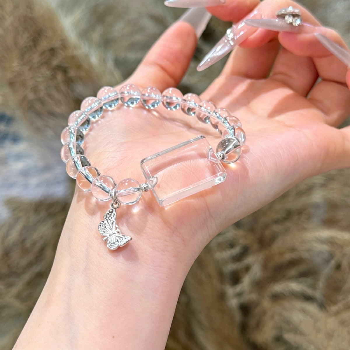 Clear Quartz Crystal Bracelet
