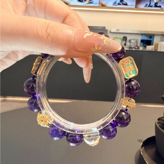 Natural Crystal Crystal Bracelet with Customizable · PT07