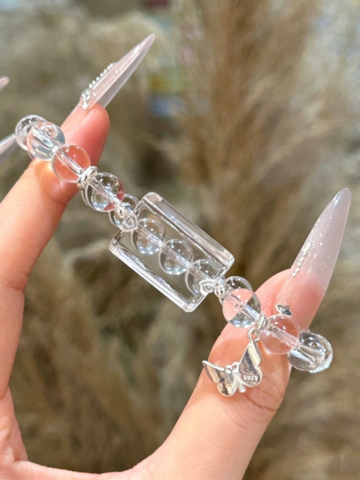 Clear Quartz Crystal Bracelet