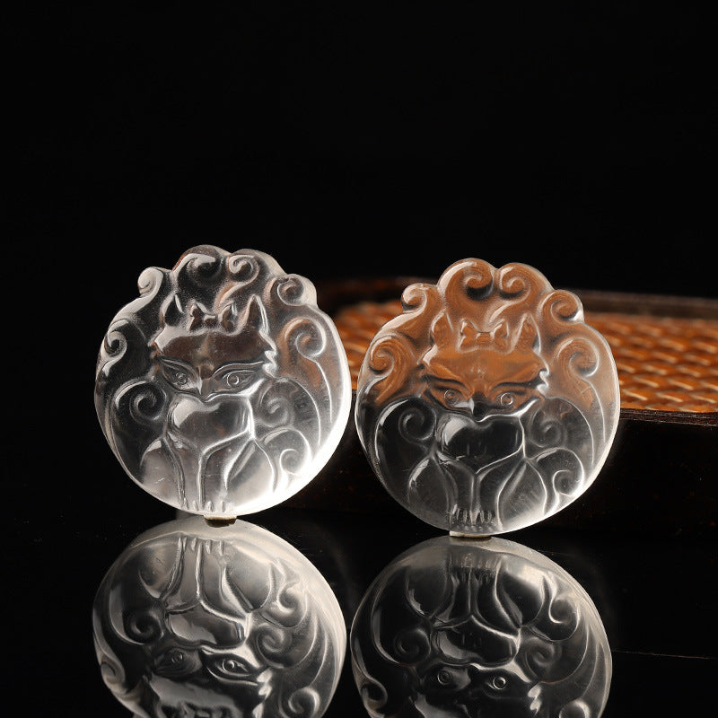 Citrine & Clear Quartz Crystal Accessory with Couple & Customizable