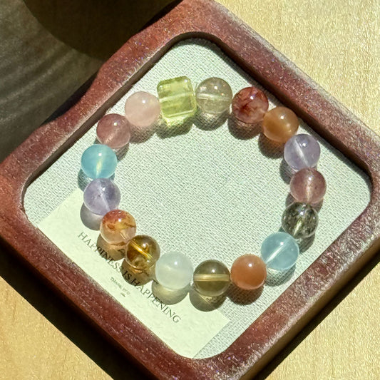 Natural Crystal Crystal Bracelet with Customizable · DD02