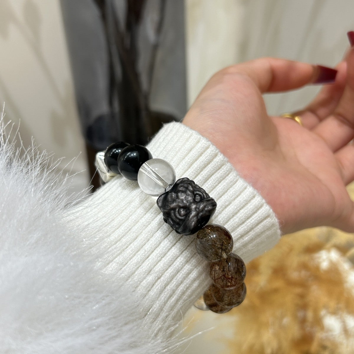 Clear Quartz Crystal Bracelet