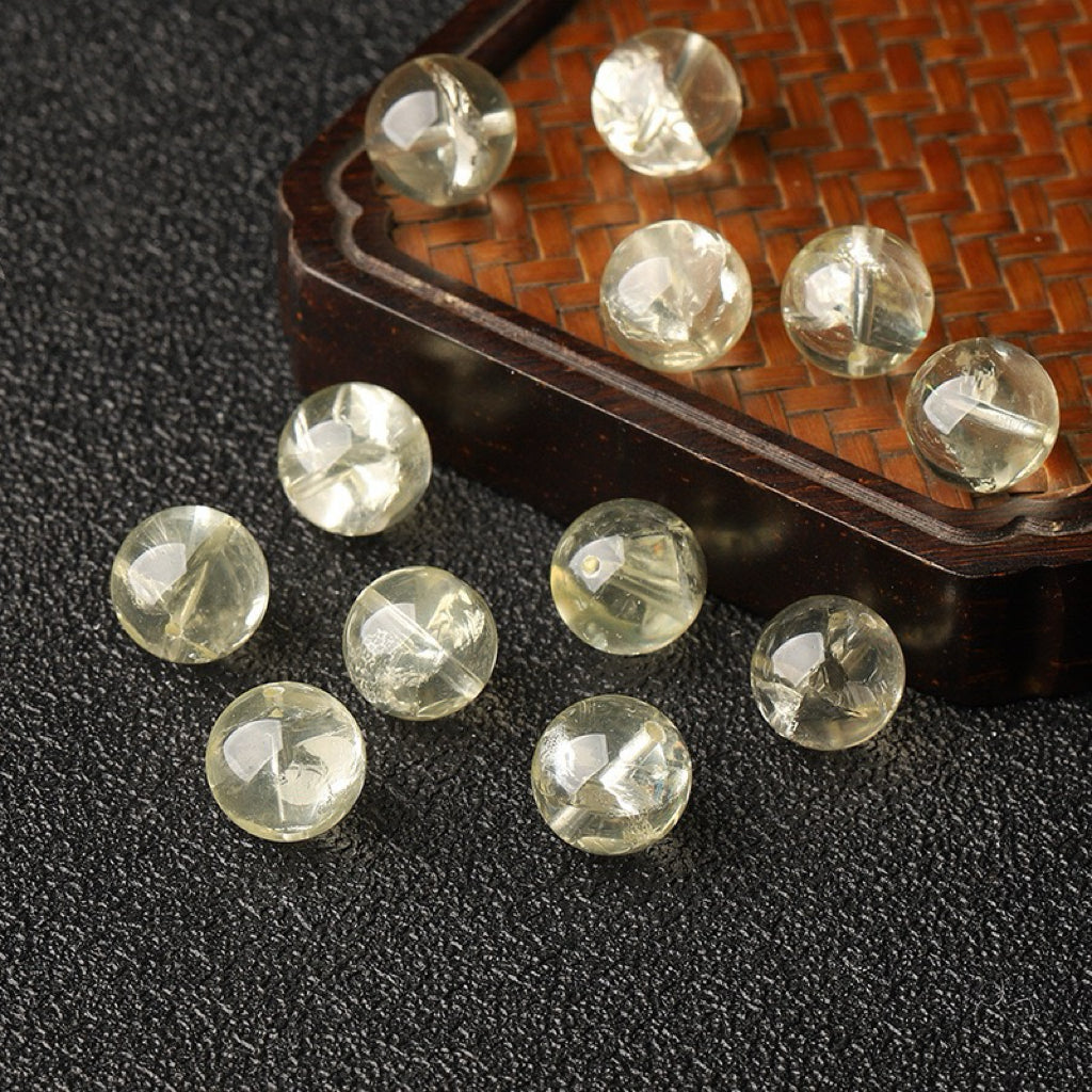 Citrine Single Crystal Bead with Customizable · Z046
