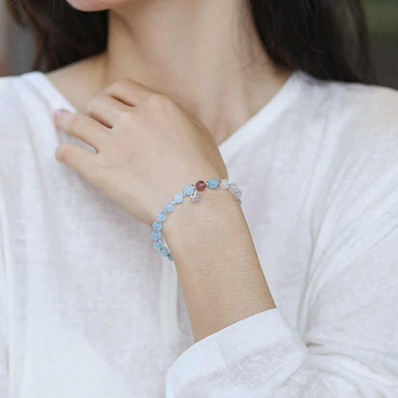 Natural Natural Crystal Bracelet with Couple