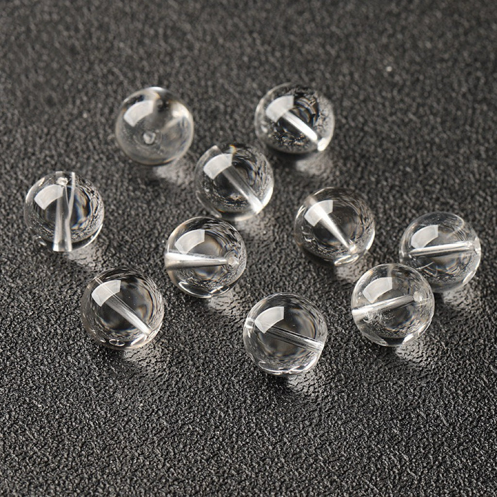Clear Quartz Single Crystal Bead with Customizable · Z023