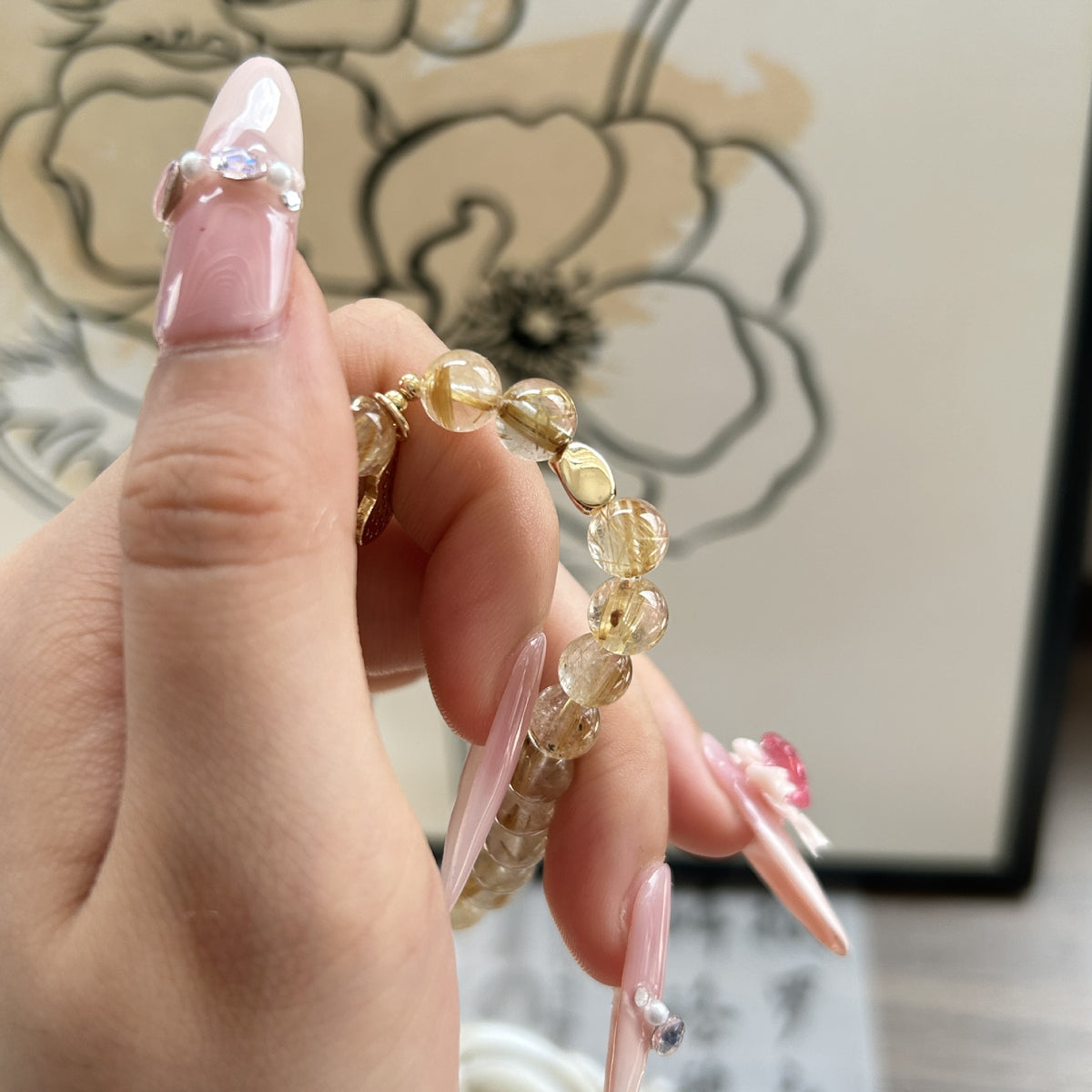 Natural Natural Crystal Bracelet with Couple