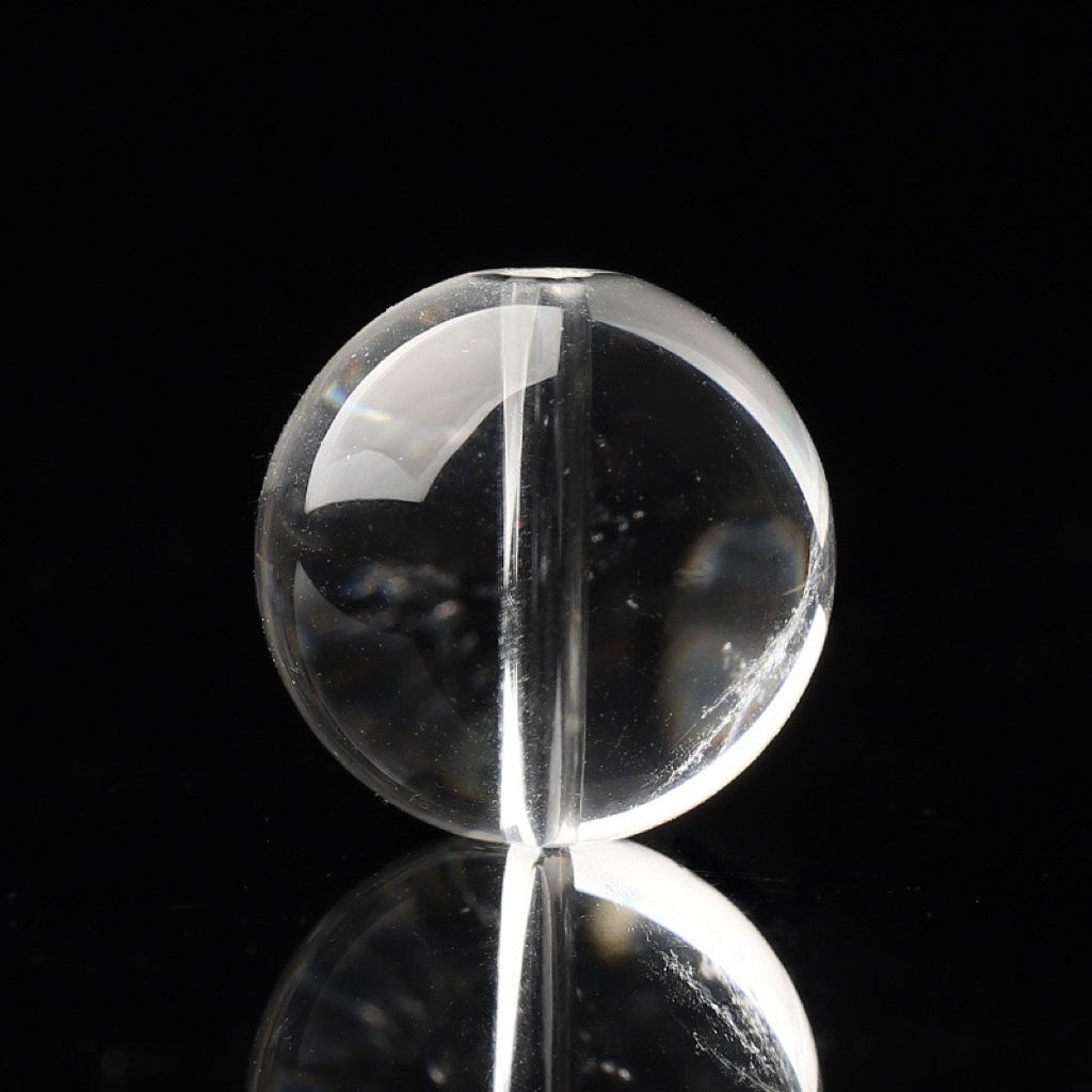 Clear Quartz Single Crystal Bead with Customizable · Z023
