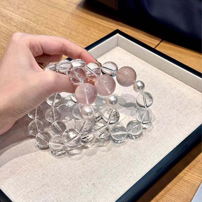 Clear Quartz Crystal Bracelet with Couple