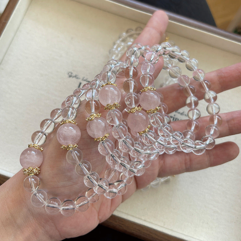 Natural Natural Crystal Bracelet with Couple