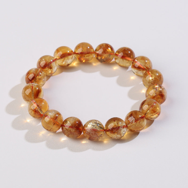 Citrine Single Crystal Bead