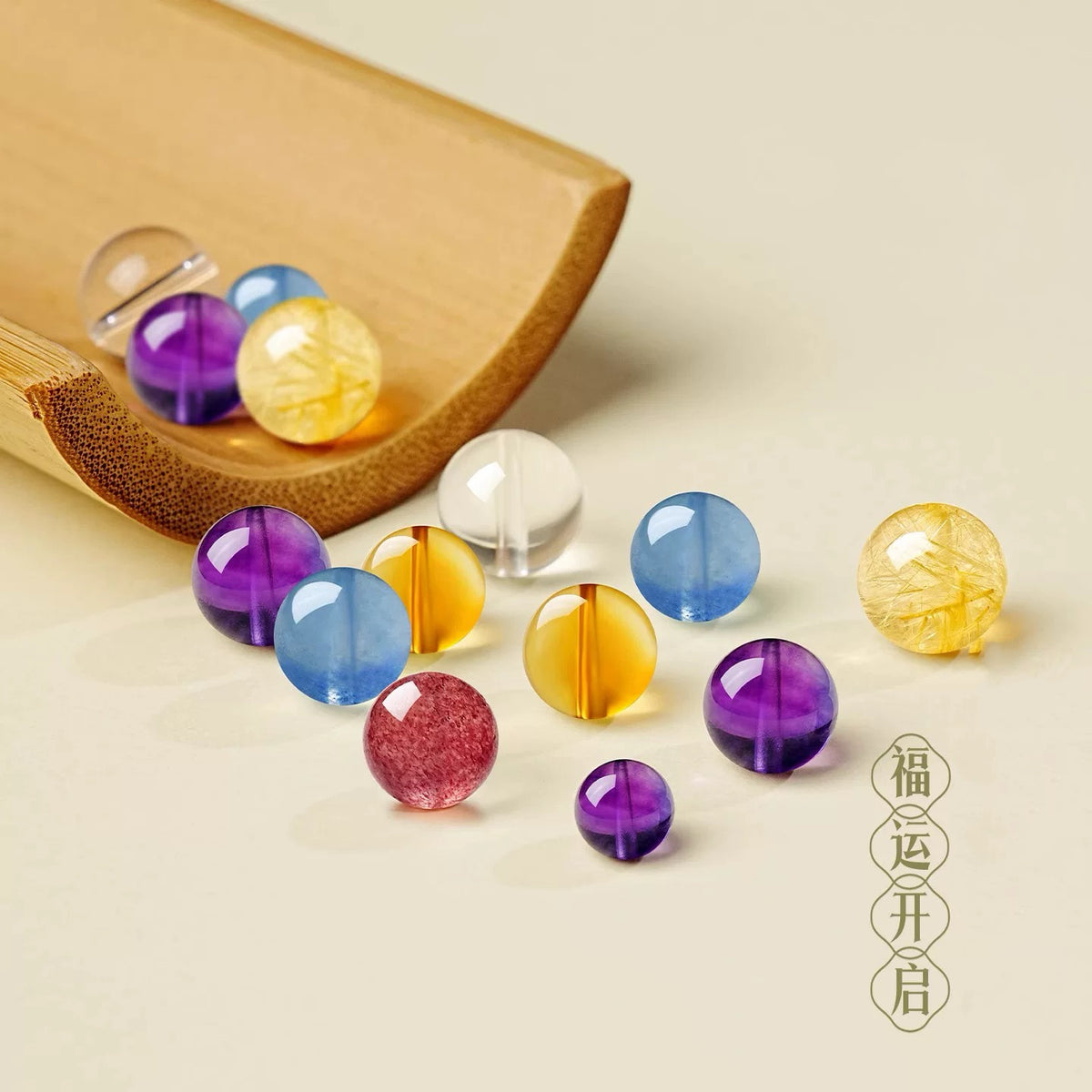 Natural Crystal Single Bead