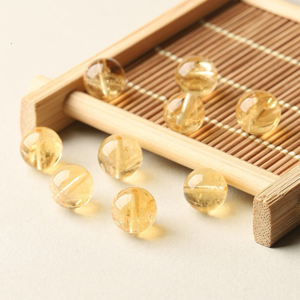 Citrine Single Crystal Bead with Customizable
