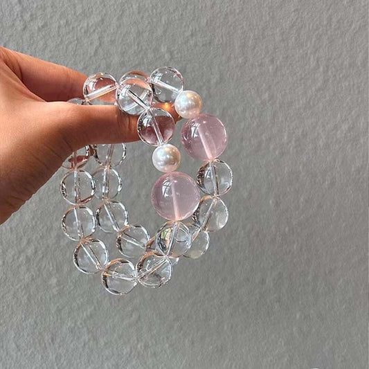 Clear Quartz Crystal Bracelet with Couple · CS03