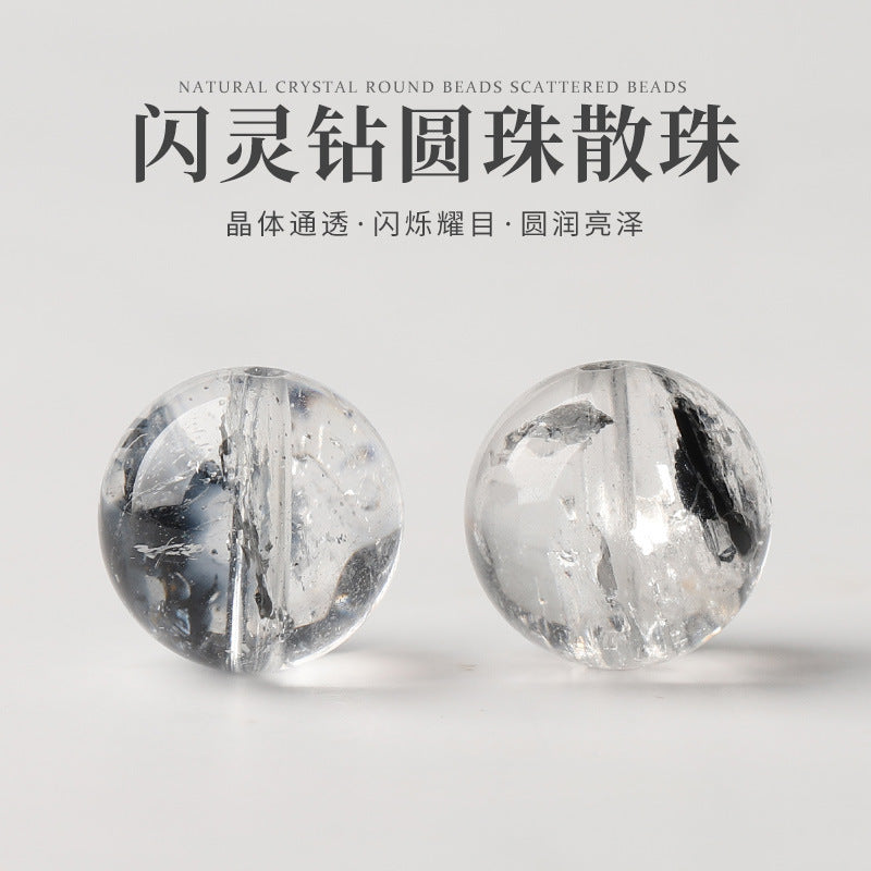 Natural Crystal Single Crystal Bead with Customizable · Z061
