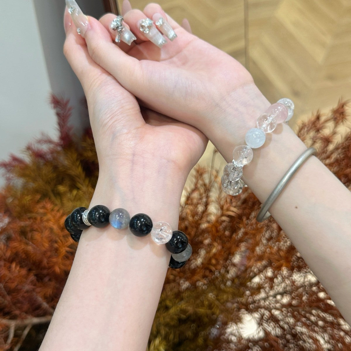 Natural Natural Crystal Bracelet with Couple