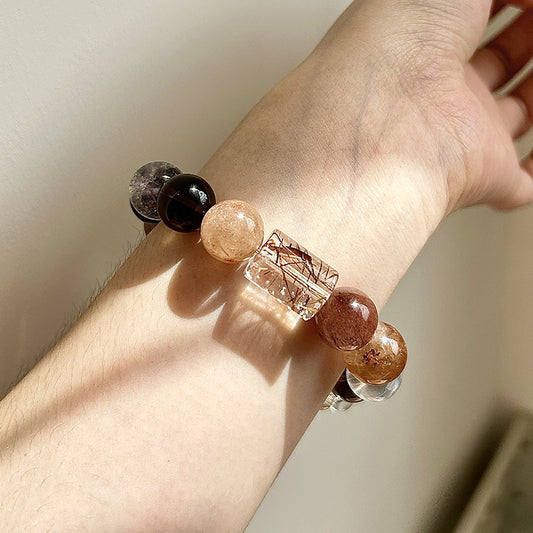 Amethyst Crystal Bracelet with Couple · S051