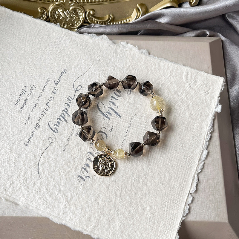 Natural Natural Crystal Bracelet with Couple