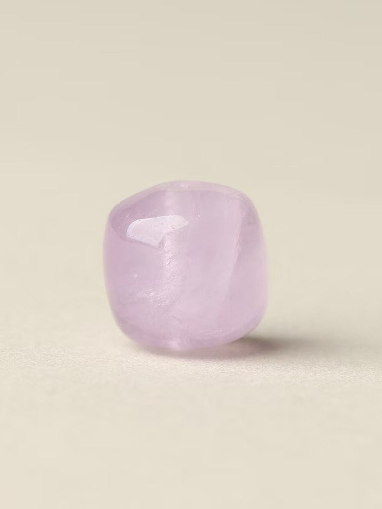 Amethyst Single Crystal Bead with Customizable