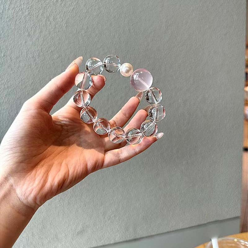 Clear Quartz Crystal Bracelet with Couple