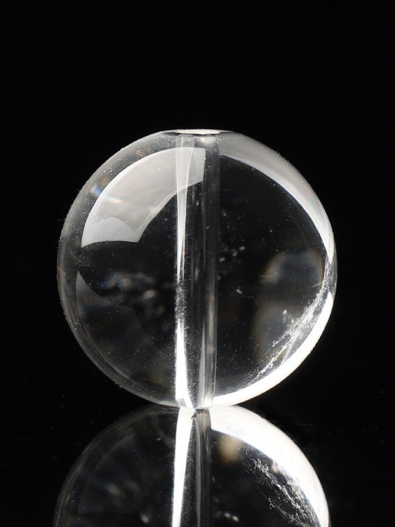 Clear Quartz Single Crystal Bead with Customizable · Z023