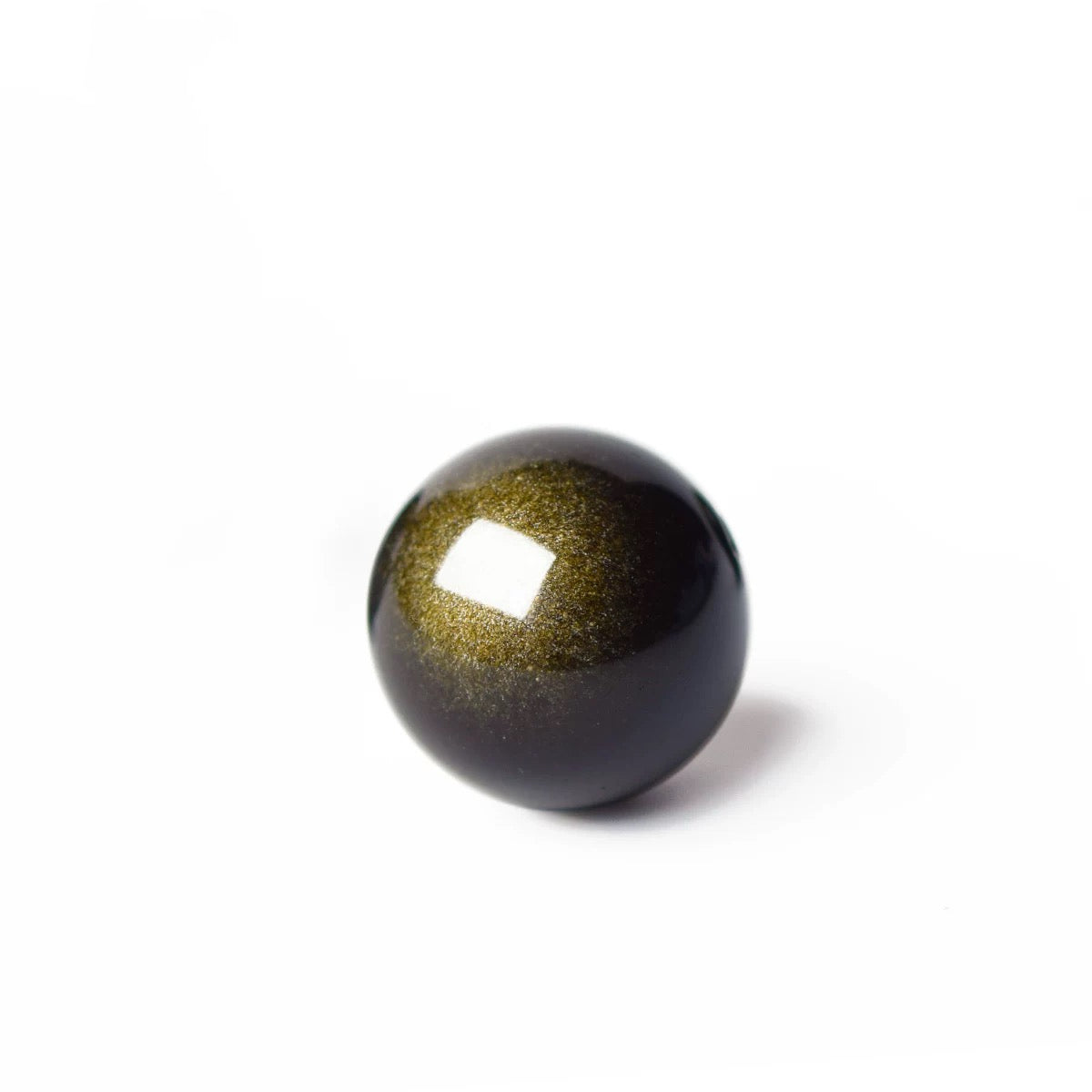 Golden Obsidian Single Crystal Bead with Customizable · Z001