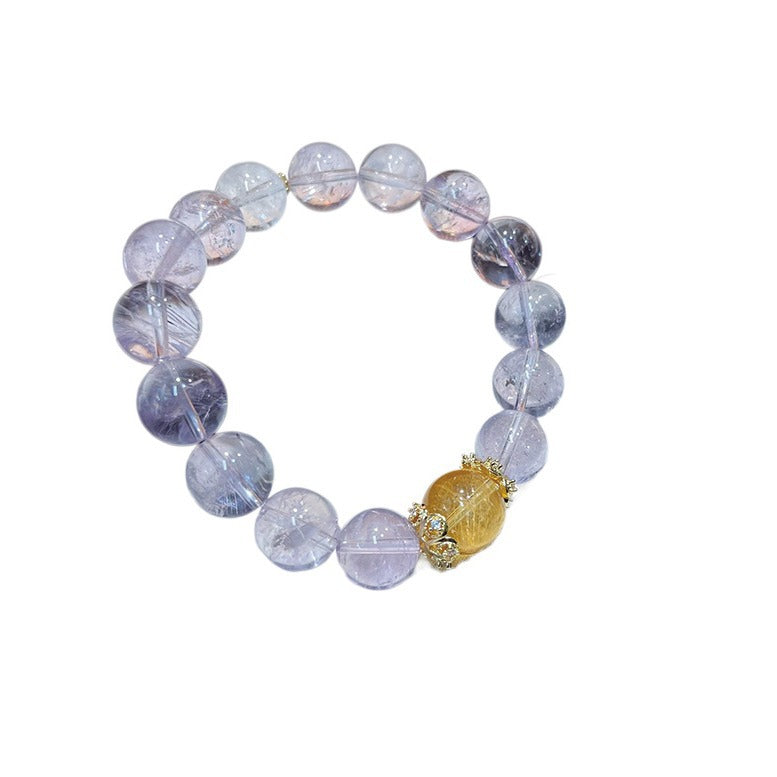 Amethyst Crystal Jewelry with Couple