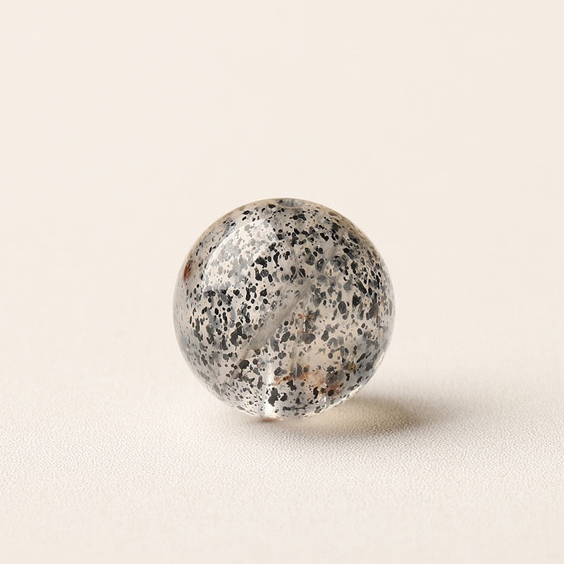 Strawberry Quartz Single Crystal Bead with Customizable · Z009