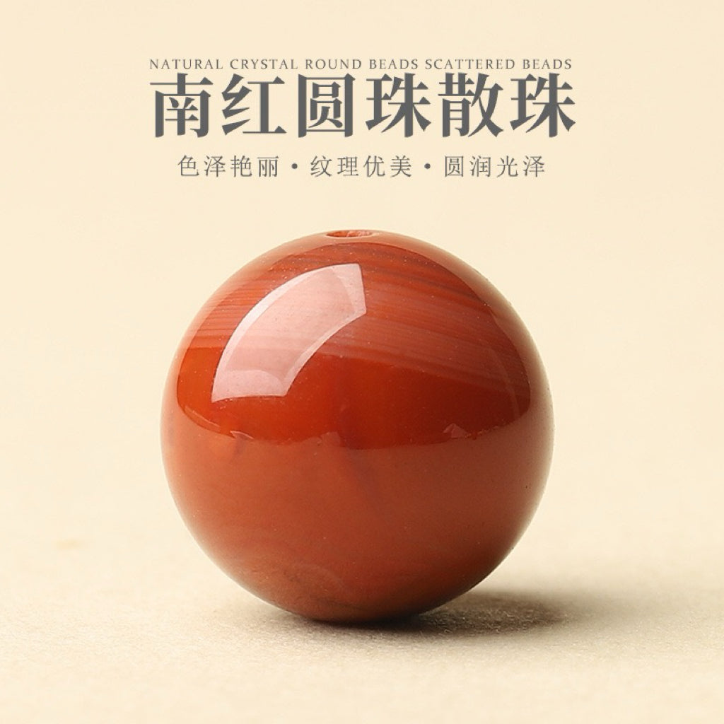Agate Single Crystal Bead with Customizable · Z059