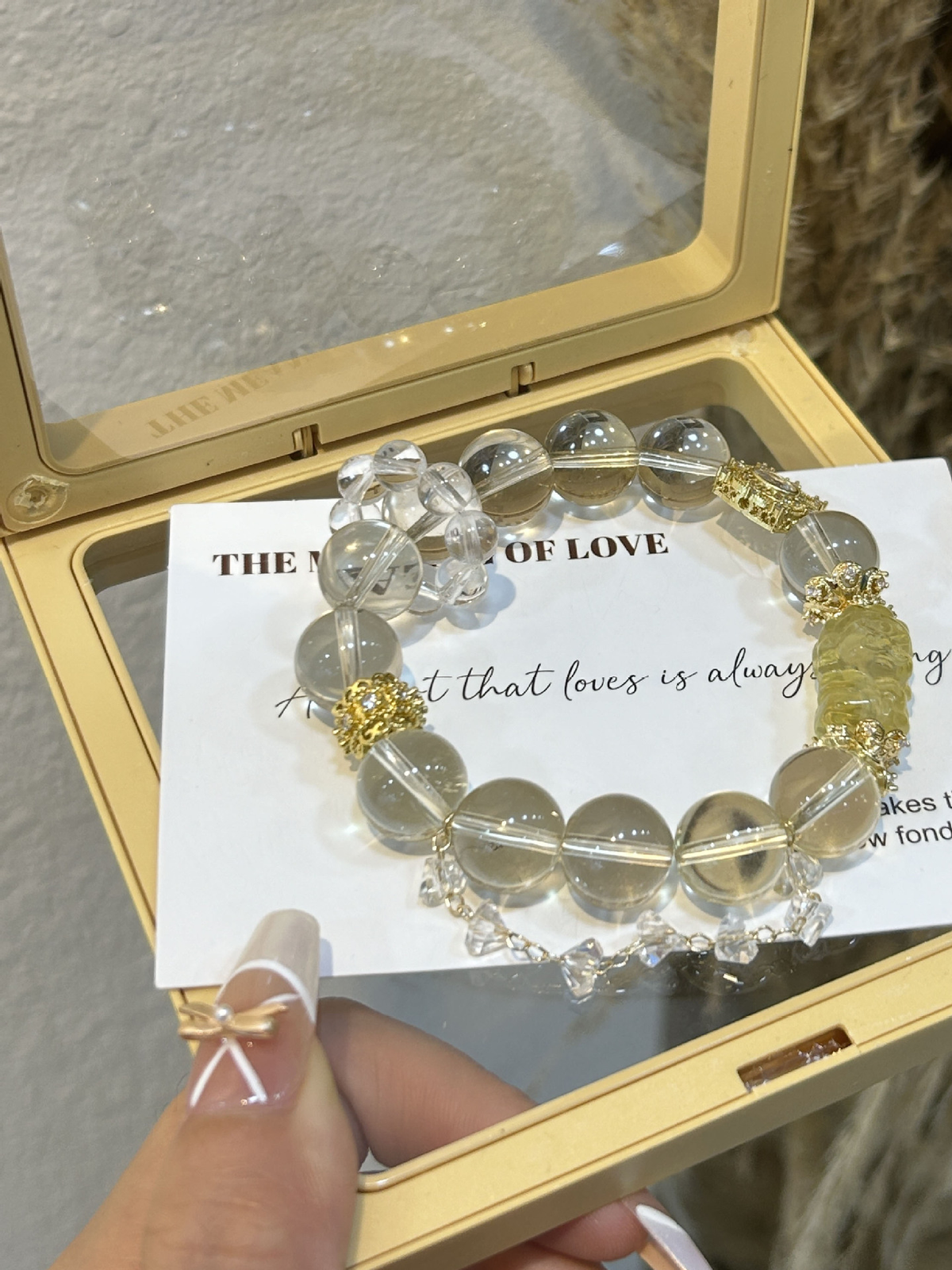 Natural Crystal Bracelet with Couple