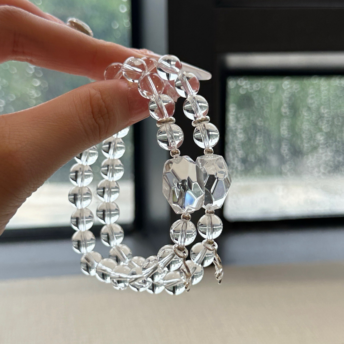 Clear Quartz Crystal Bracelet