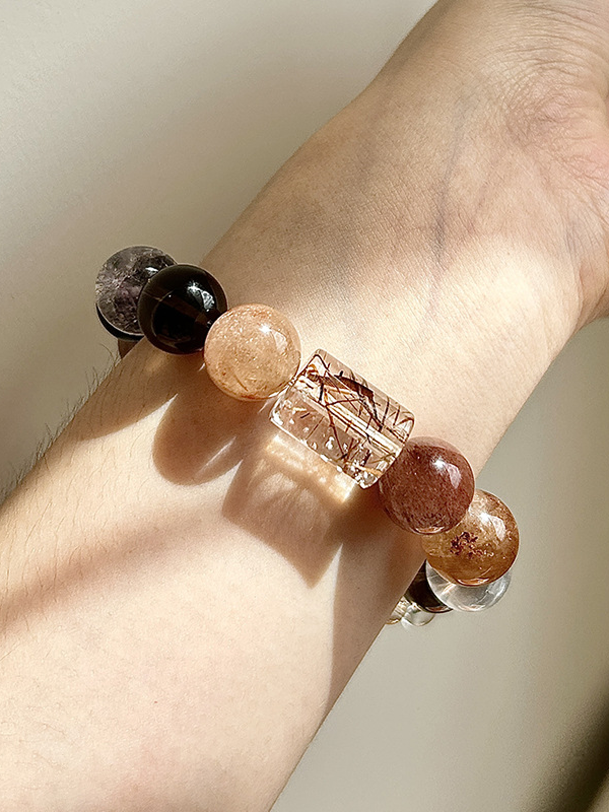 Amethyst Crystal Bracelet with Couple