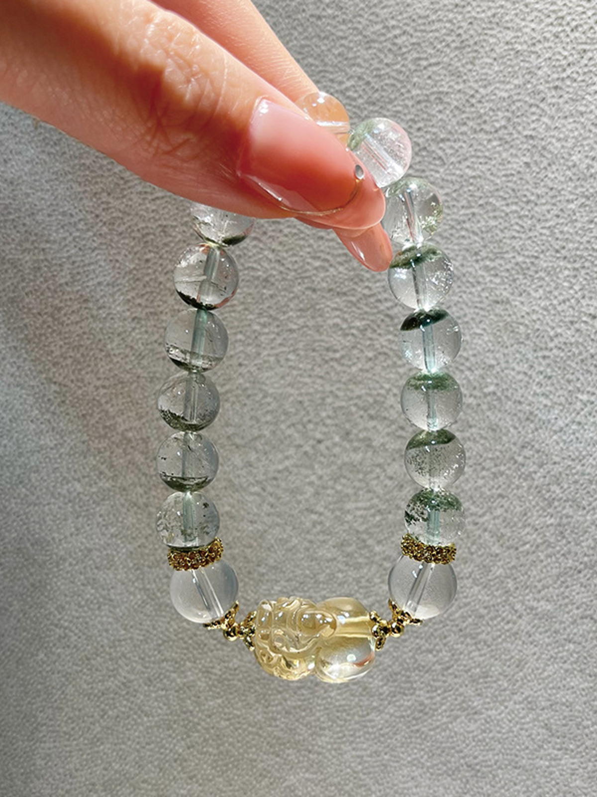 Natural Natural Crystal Bracelet with Couple