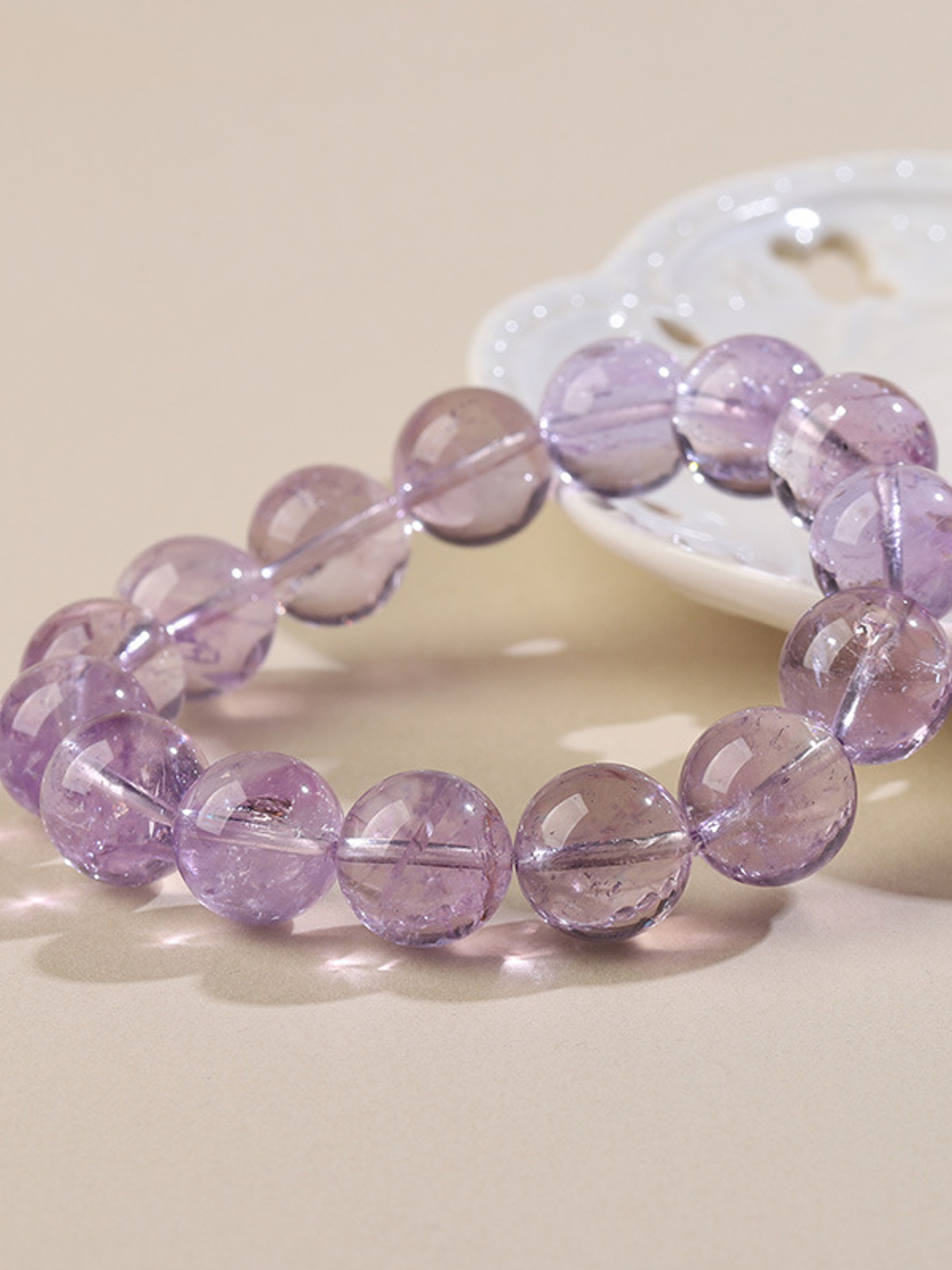 Amethyst Crystal Bracelet with Couple