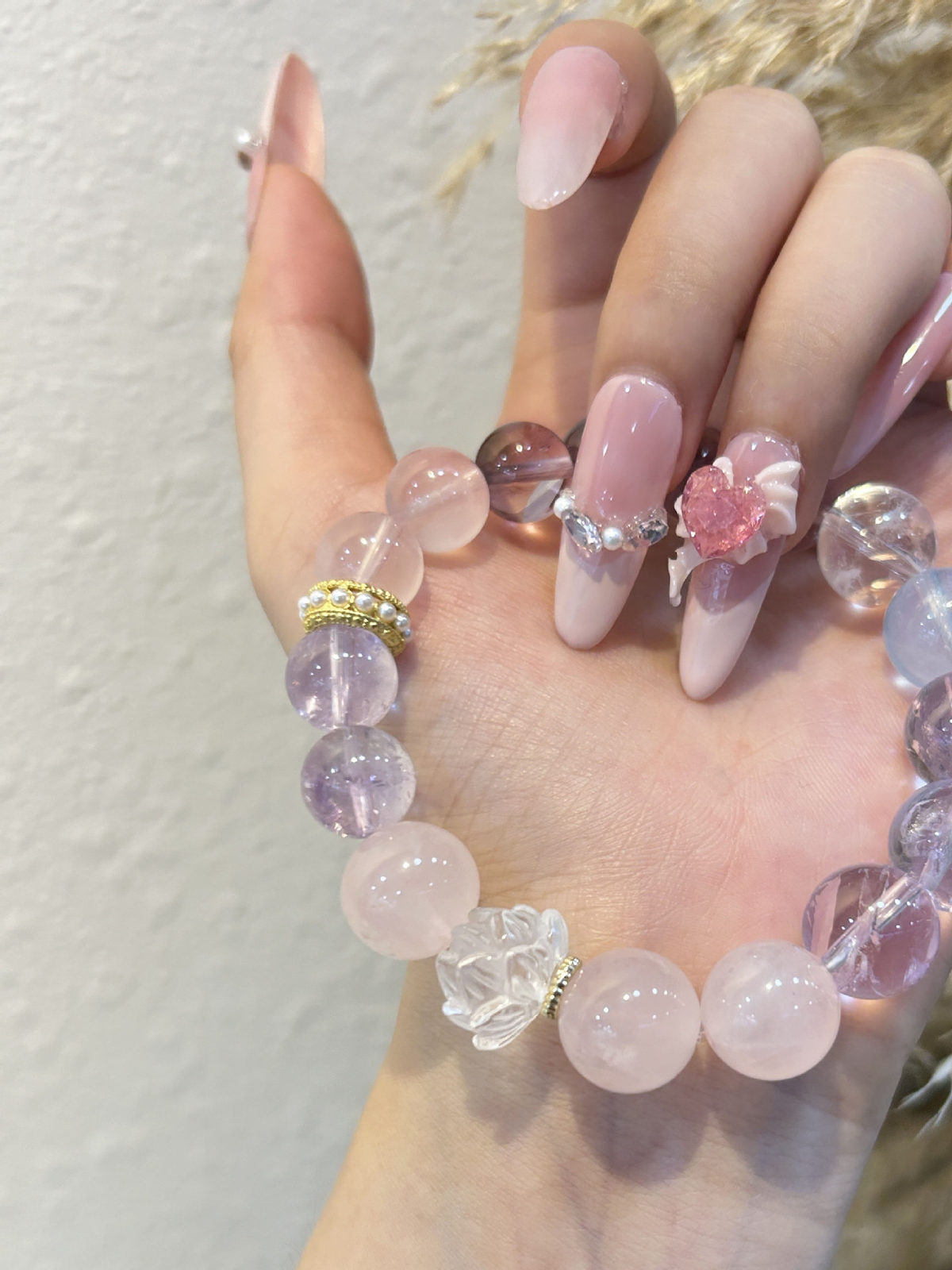 Natural Crystal Bracelet with Couple