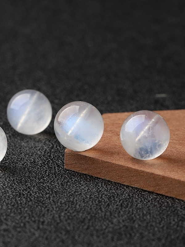 Moonstone & Labradorite Single Crystal Bead