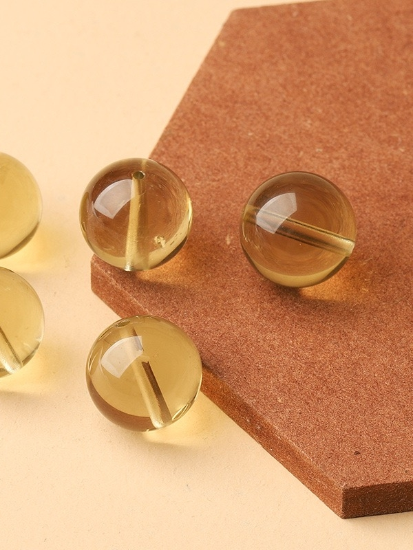 Citrine Single Crystal Bead with Customizable